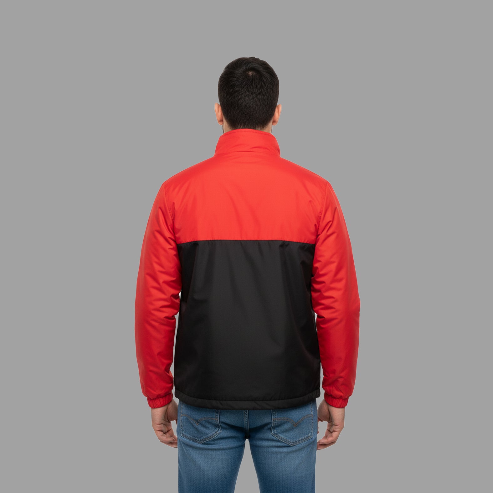 Delhivery Premium Red & Black Windcheater (Bold Logo)