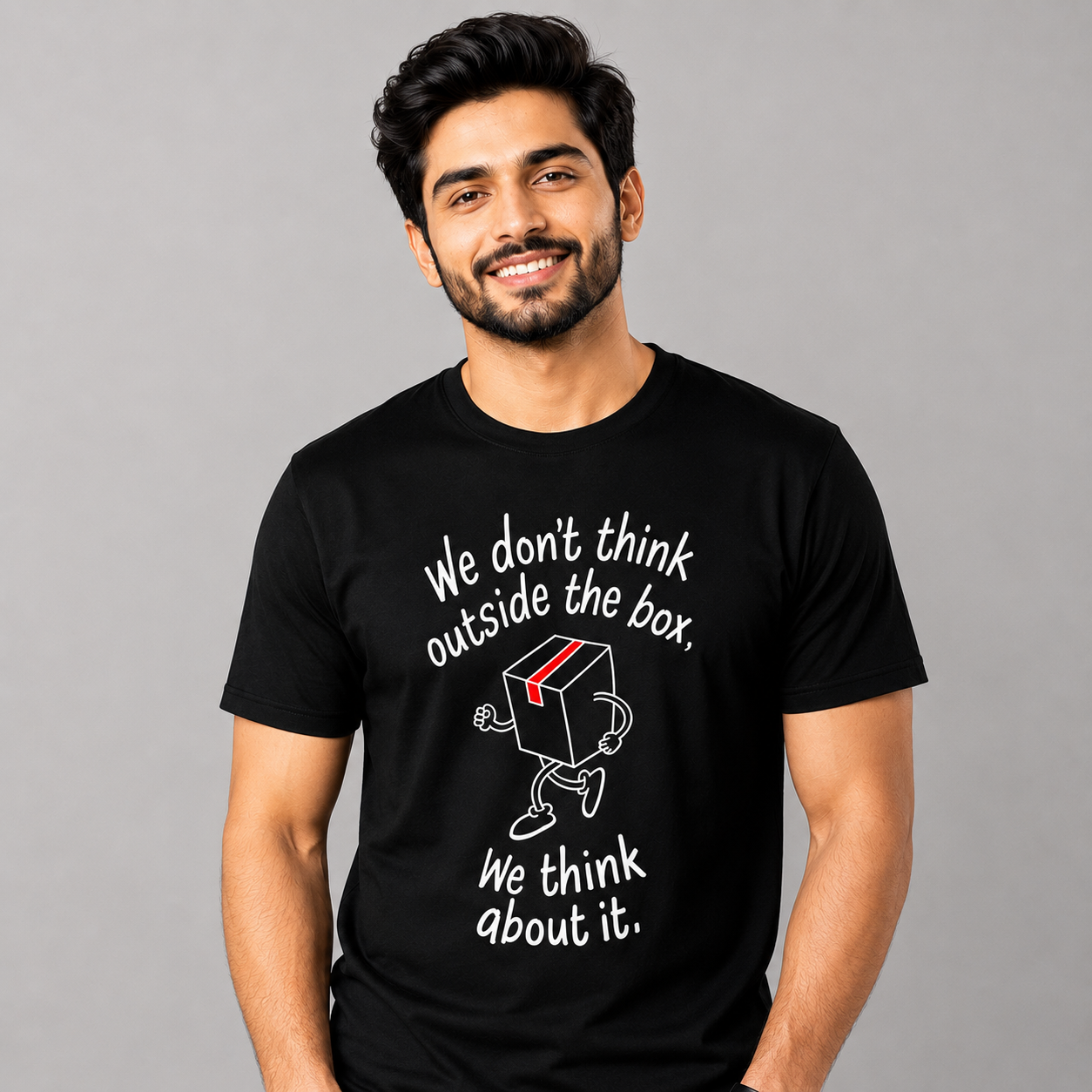 Delhivery Rox The Box Round Neck Tshirt (Jack & Jones)