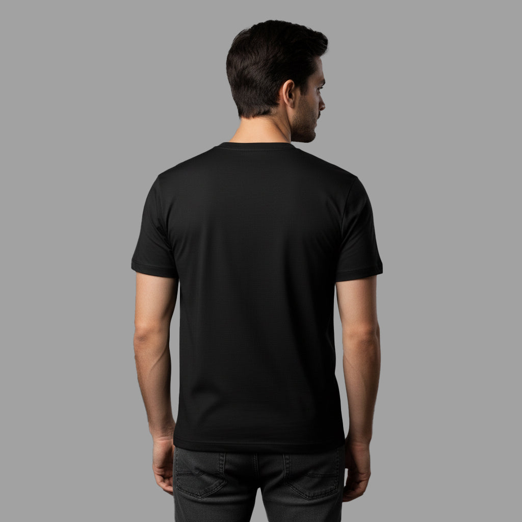 Delhivery Red & White Stripe Round Neck Tshirt